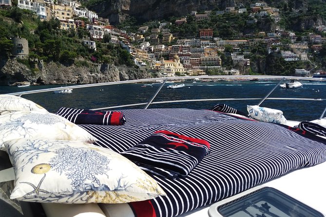 Amalfi Coast boat ride & snorkel - Village Views From the Water: Praiano, Amalfi, and the Coast Chain