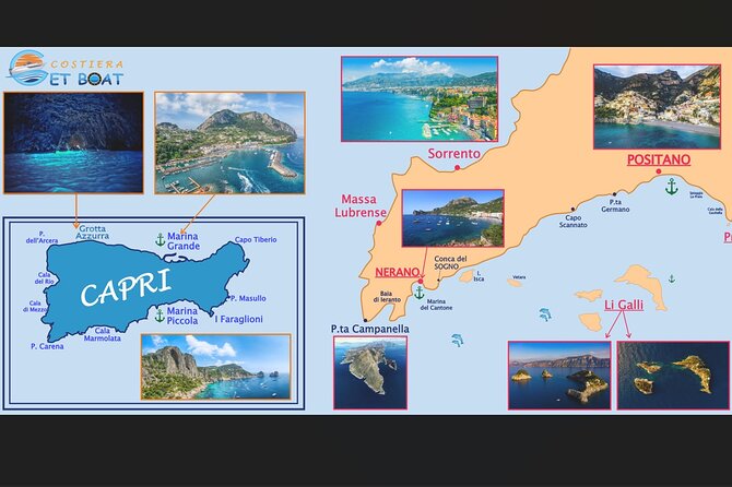 Amalfi Coast, Capri & Li Galli Islands BOAT EXCURSION - Why this Amalfi to Capri route works in one 8-hour day