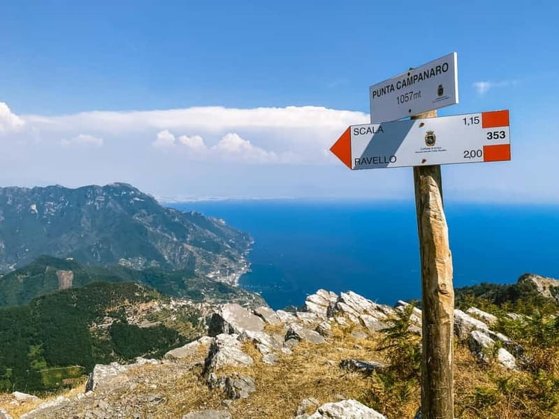 Amalfi Coast: Ferriere Valley - Ravello and Pontone Start Points, Plus the First Sea Views
