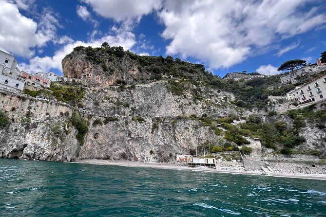 Amalfi Coast : Kayak-Snorkeling tour Pandora Cave & Hidden beach - Acquachiara beach stop: swim time in a cove you can actually reach by sea
