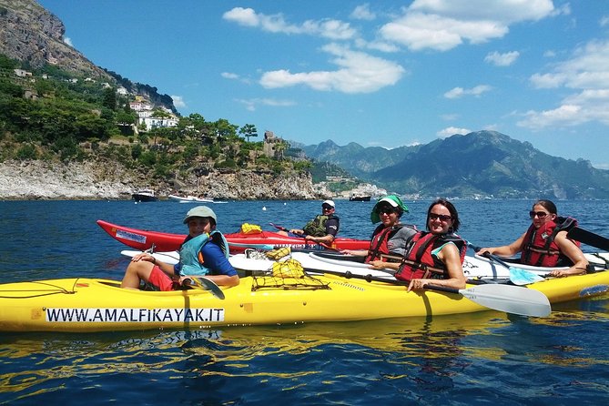 Amalfi Coast Kayak Tour: Explore Caves, Arches & Hidden Beaches - Conca dei Marini views and the Santa Rosa monastery angle