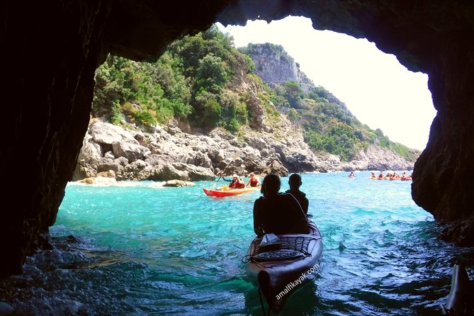 Amalfi Coast Kayak Tour: Explore Caves, Arches & Hidden Beaches - Amalfi to the west, caves, arches, and watch towers