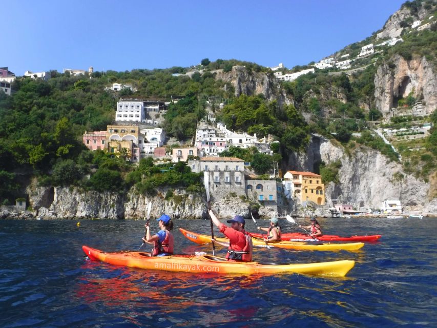 Amalfi Coast: Kayak Tour with Snorkeling and Grottoes Visit - Snorkeling and Swimming at Sea-Reachable Beaches