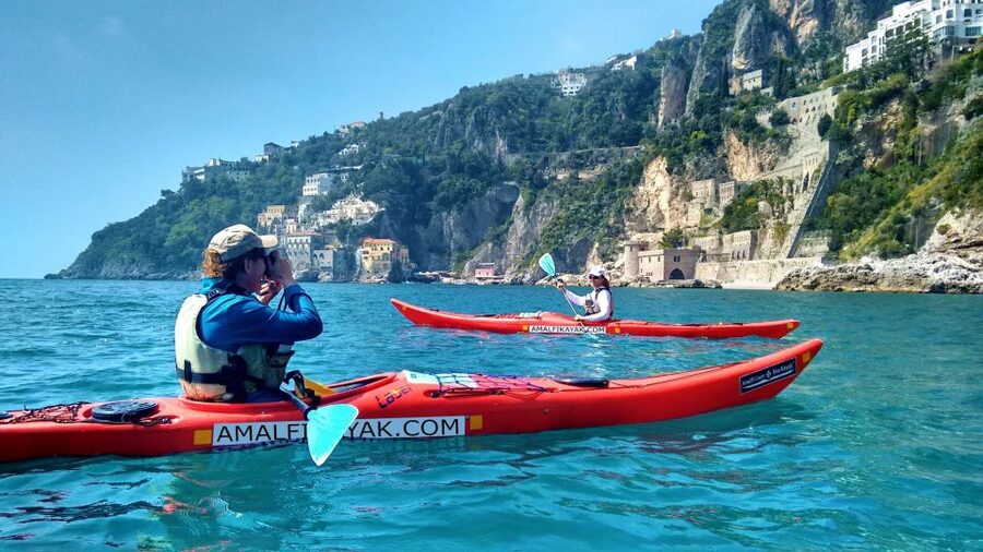 Amalfi Coast: Kayak Tour with Snorkeling and Grottoes Visit - The Conca Basin Views: Furore, Praiano, Li Galli, Capri, and Faraglioni