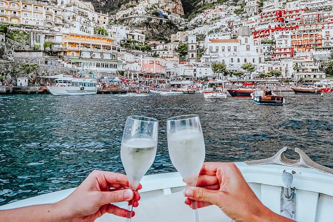 Amalfi Coast Private Boat Tour from Positano, Praiano or Amalfi - The Emerald Grotto stop: 20 minutes, extra cost, big payoff
