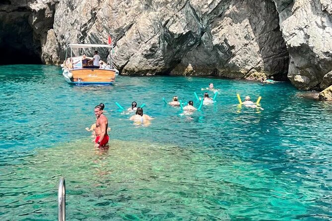Amalfi Coast Sunset Cruise on the Elegant Boat - Maiori and Pandora’s Cave: swim potential depends on luck