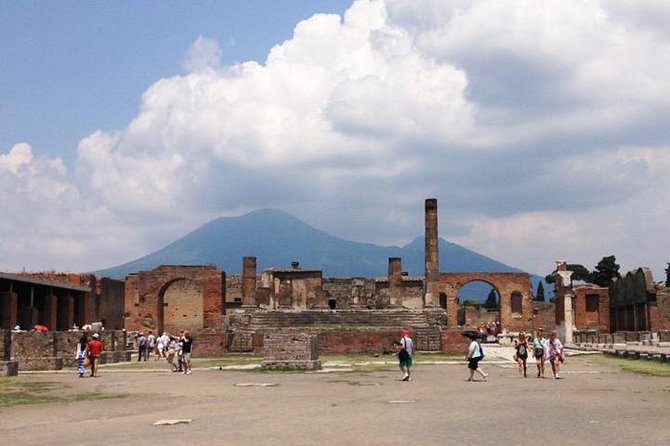 Amalfi Coast to Rome with stop at Pompeii or Vice Versa - Pompeii time on the ground, with tickets and a guide option