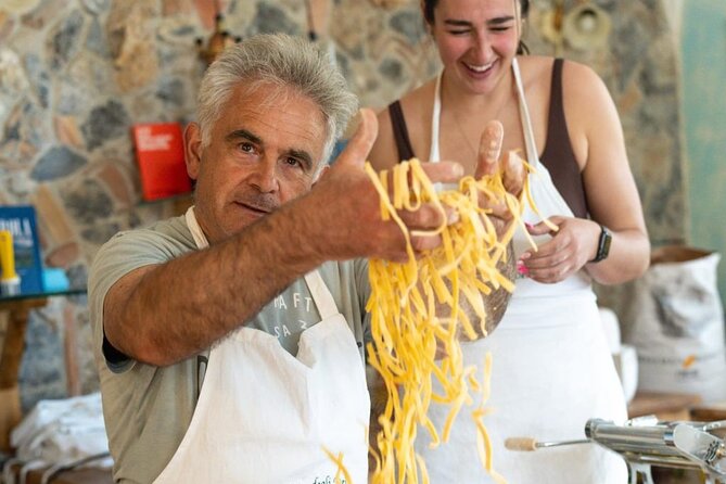 Amalfi Coast Tour with Cooking Class Experience from Salerno - Lunch included: making the meal, then eating it