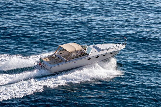 Capri full day luxury excursion by sea with Tornado classic 38 feet, 12 meters - Amalfi to Praiano: The Coast as a Movie Set