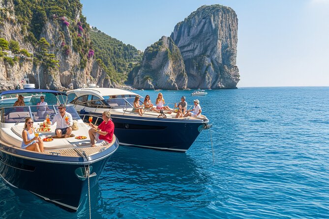 Capri in a Day from Positano by Premium Boat Tour + City Visit - Cala del Tombosiello, calm water and easy swimming vibes