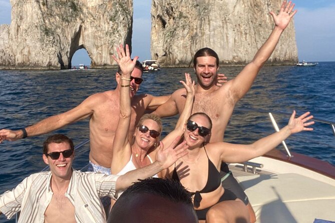 Capri Private Boat Tour from Positano or Praiano - I Faraglioni: sailing the Love Arch and getting a real swim
