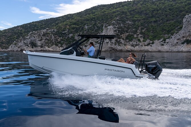 Capri Private Tour from Positano - Motorboat 28ft - I Faraglioni: Terra, Mezzo, and Fuori, plus a few myth-and-rock details