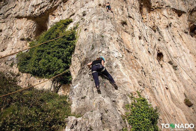 Climbing Experience - Positano - Topping out above Positano, when the sea becomes part of the grade