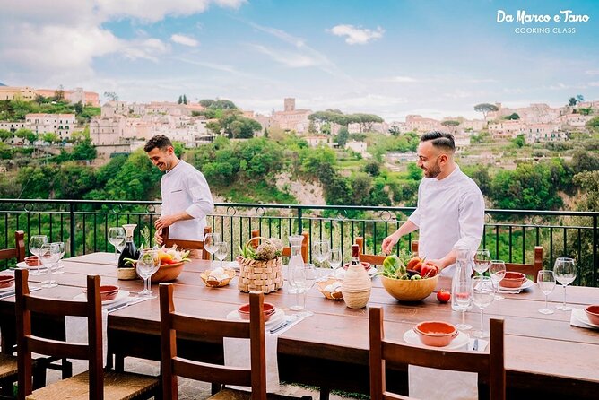 Cooking class Amalfi Coast by Marco and Tano - Terrace tasting with wine and limoncello