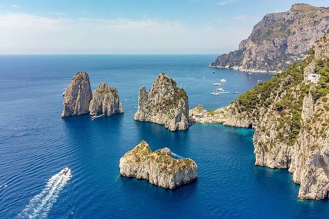 Full Day Capri Shared Boat Water Activity - Capri by Sea: Faraglioni, Marina Piccola, and Punta Carena
