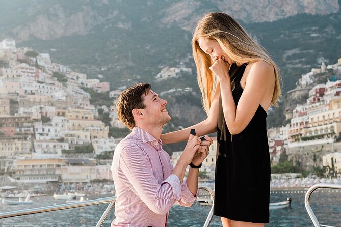 He said yes! Marriage Proposal at Sunset - Stop 1 Positano: How the Private Skipper Sets Up the Proposal Moment