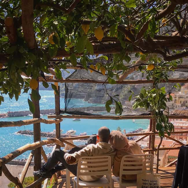 Lemons & Breathtaking Views: Amalfi Monumental Garden Tour - The panoramic terrace stop: Amalfi and the Mediterranean Sea