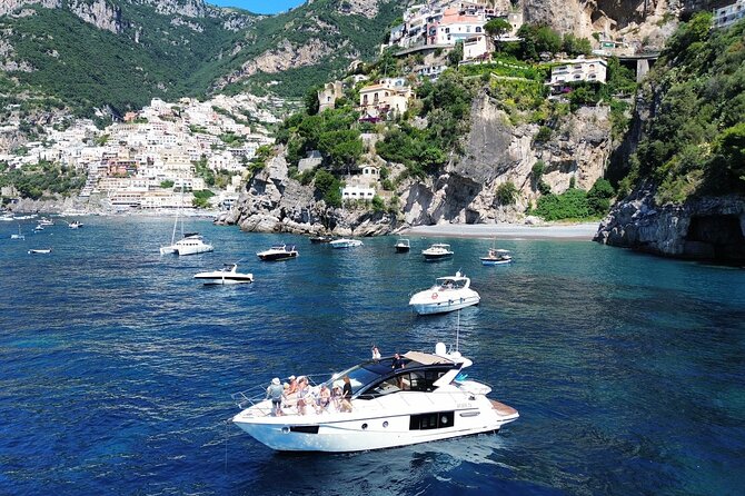 Luxury Yacht Tour Cranchi M44 Positano And Amalfi Coast - Onboard comfort: food, drinks, towels, and the basics that save the day