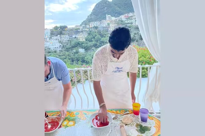 Pizza & Tiramisu with Stunning Positano Terrace Views by Cesarine - Positano terrace views, served with real home cooking