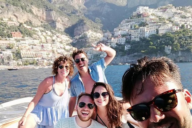 Positano to Capri Private Boat Tour – Scenic Mediterranean Cruise - White Grotto and the view-from-the-boat style of Capri caves
