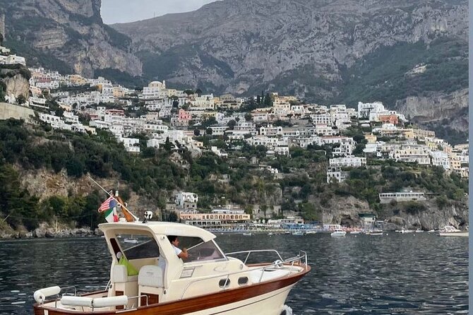 Private Amalfi Coast Boat Tour from Positano: Swim & Explore - Setting off from Positano: morning views plus breakfast and a Tiberio story
