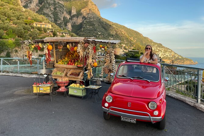 Private Amalfi Coast Vintage Fiat 500 Tour: Positano to Amalfi - Positano Stop 1: A Short Break to Get Your Photos Right