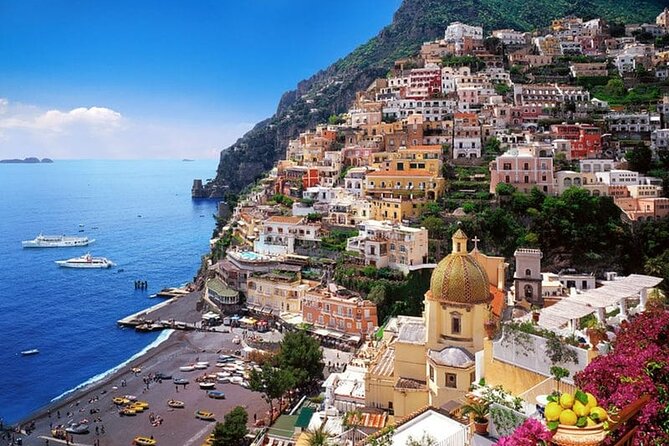 Private audio-guided Amalfi Coast Vespa Tour with driver - Stop 3, Positano: colorful streets and famous coastal views (20 minutes)
