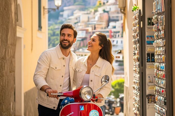 Private audio-guided Amalfi Coast Vespa Tour with driver - Stop 1, Sorrento: Sirens, the cathedral area, and classic center streets
