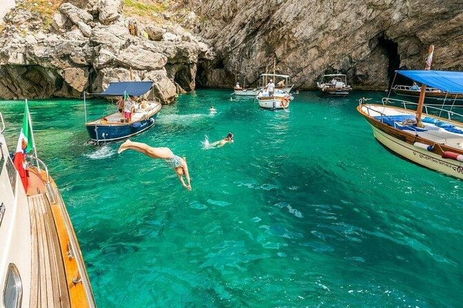 Private Boat Tour of Capri with stop in Nerano for lunch - Amalfi Coast cruising before Capri: towers, islands, and protected waters