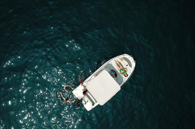 Private Boat Tour of the Amalfi Coast with Aperitif - Swimming off the boat at a private beach
