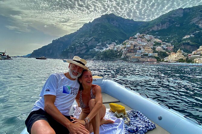 Private daily boat excursion of the Amalfi Coast - What’s included on board: snacks, cold drinks, and snorkeling time