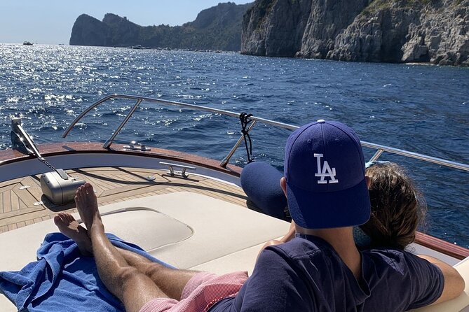 Private Sunset Cruise of the Amalfi Coast (restroom on board) - On board comforts: restroom, drinks, snacks, and photo help