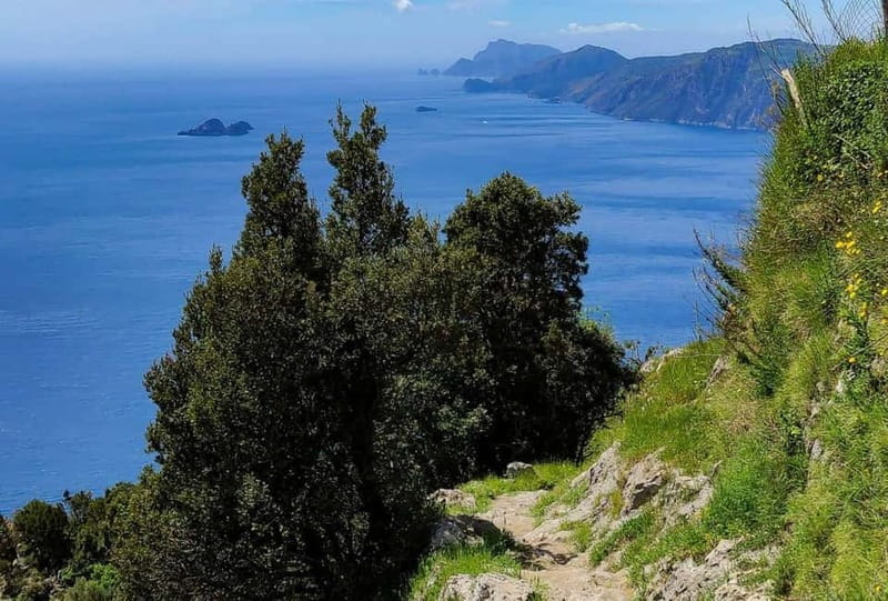 Sentiero degli Dei: Guided trekking on the Amalfi Coast - Positano, Capri, and the Li Galli islets from above