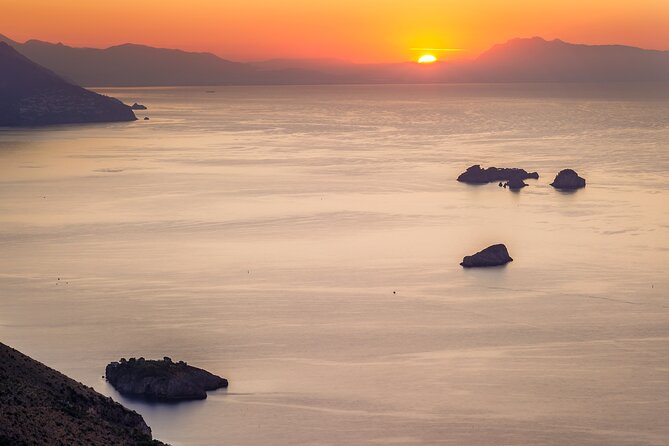 Sunset boat tour of the Amalfi Coast - Stop 2: Conca dei Marini, Sofia Loren’s villa view, and an Emerald Grotto swim