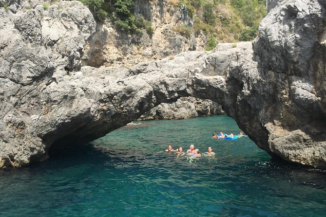 Tour the Sea Grottoes of the Amalfi Coast - Lover’s Arch and the Waterfall Swim Moment