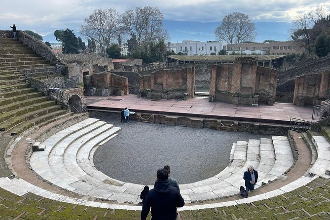 Transfer from Positano to Naples with a 1 hour stop in Pompeii or Herculaneum - Naples station drop off, designed for onward travel